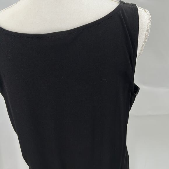 Alfani Women's Black Sleeveless Scoop Neck Layering Tank Top Shell Size XL - Picture 9 of 11